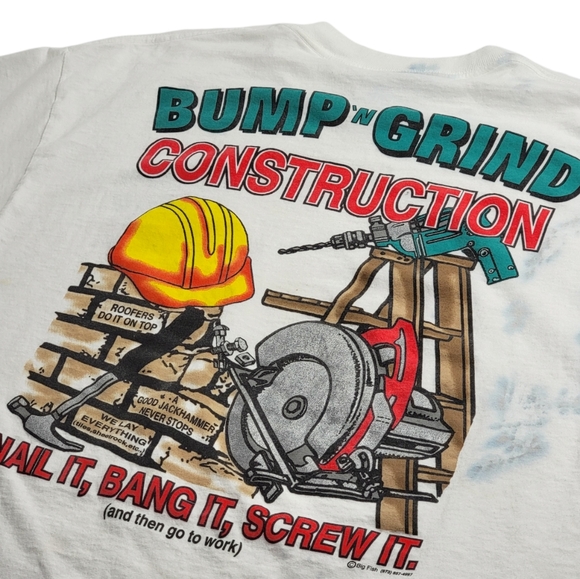 Vintage Bump 'N Grind Construction T Shirt - Picture 2 of 11